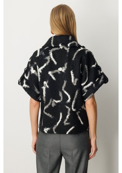 Yarasa Kol Desenli Mont Siyah 06005 fırsatları