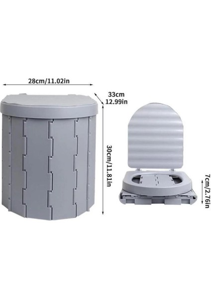 Katlanabilir Portatif Kamp Tuvaleti - Madfox Bi-Pot - Gri - 547218 modelleri