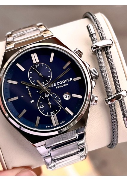 Italyan Tasarım Bileklik Hediyeli 2 Yıl Garantili 5 Atm Erkek Kol Saati ELC.07835.390