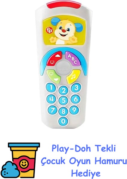 Fisher Price Eğitici Köpekçiğin Uzaktan Kumandası - Eğitici Köpekçik + Play-Doh Oyun Hamuru