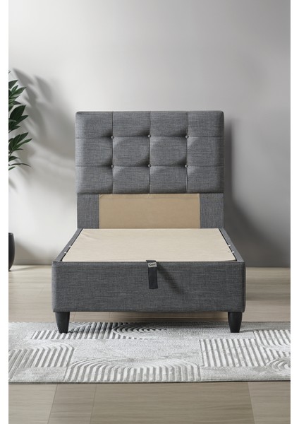 Mimoza Modeli Tek Kişilik Full Ortopedik Antibakteriyel Yataklı Baza ve Başlık Takımı 3 lü Set modelleri