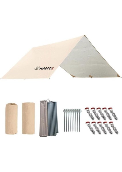 Çadır Brandası - Madfox - Güneş ve Rüzgar Koruma - Oem Kanvas Tarp 4*3 mt modelleri