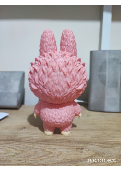 Labubu Figür 15 cm - Dönen Göz Mekanizmalı (3 Farklı Bakış) - Papatya Detaylı Özel Üretim