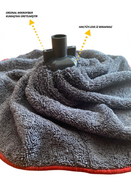 ( 1 Adet ) Mega Boy Lüks Kalite Gri Renk Mikrofiber Paspas Mop Yedek Ucu modelleri