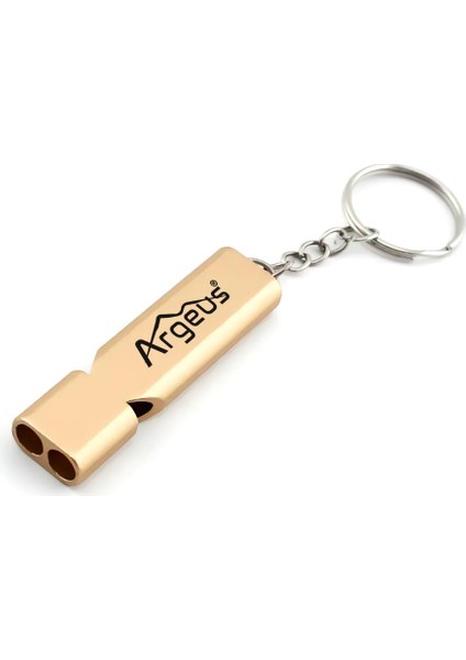 Anahtarlıklı Alüminyum Acil Durum Düdüğü Gold