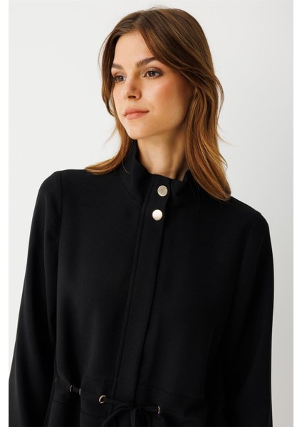 Büzgü Detaylı Giy Çık Tunik Siyah fırsatları