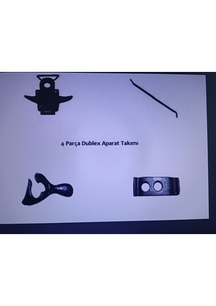 Mafsallı Levye Seti - 4 Parça Dublex Aparatı