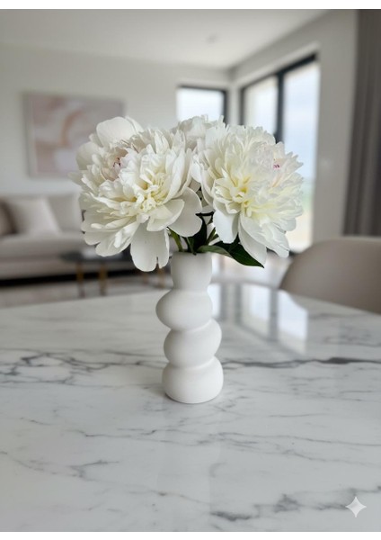 Taş Yığın Vazosu El Yapımı Büyük Boy Bohem Tarz Iskandinav fiyatları