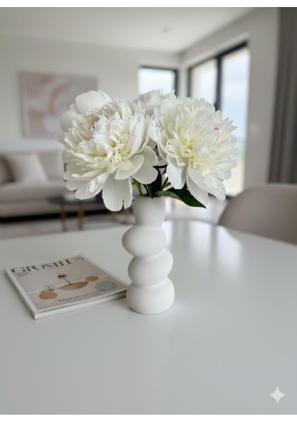 Taş Yığın Vazosu El Yapımı Büyük Boy Bohem Tarz Iskandinav modelleri