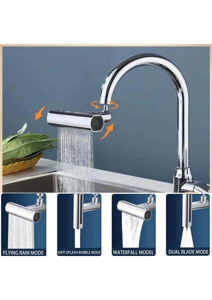 Mutfak Musluğu Püskürtme Başlığı 4in1 (5148)