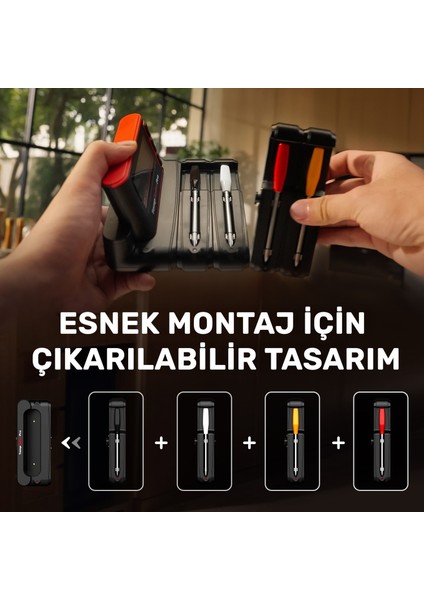 TP980-4 Şarjlı 320M Kablosuz Alarmlı 4problu App, Monitörlü Profesyonel Gıda Termometresi fiyatları