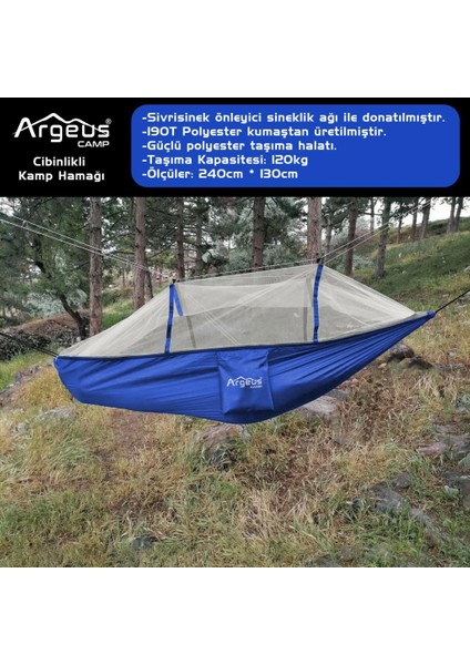 Cibinlikli Kamp Hamağı Mavi fiyatları