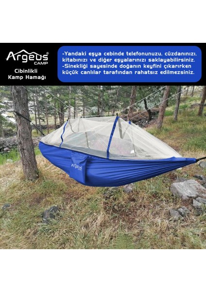 Cibinlikli Kamp Hamağı Mavi modelleri