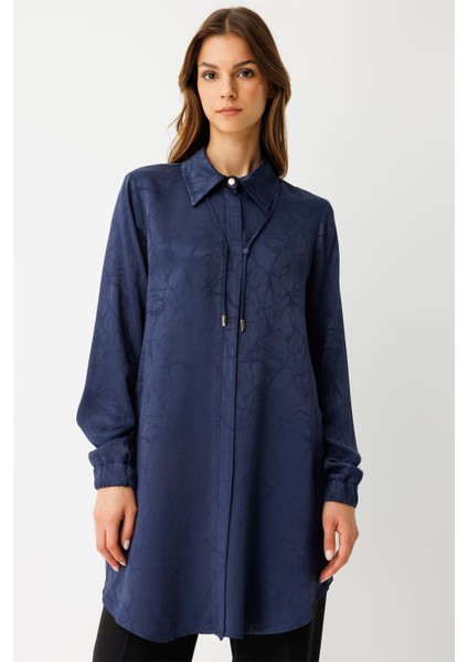 Kendinden Desenli Bağcık Detaylı Tunik Laci fiyatları