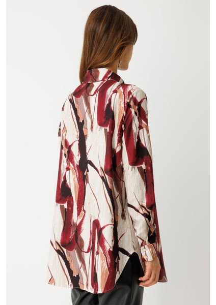 Desenli Tunik Bordo indirimleri