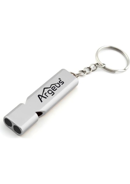 Anahtarlıklı Alüminyum Acil Durum Düdüğü Gümüş