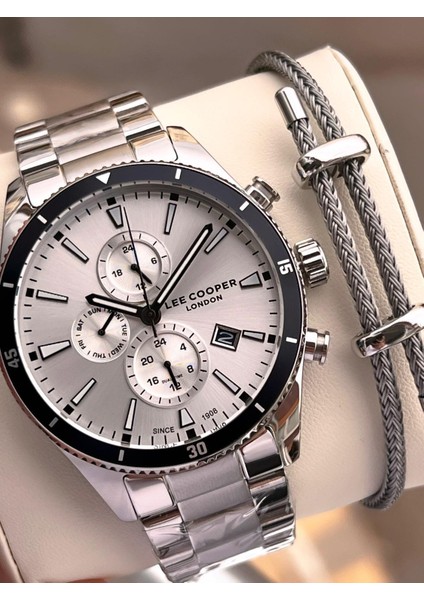 Italyan Tasarım Bileklik Hediyeli 2 Yıl Garantili 5 Atm Erkek Kol Saati ELC.08326.330