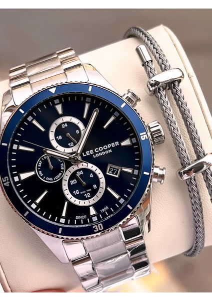 Italyan Tasarım Bileklik Hediyeli 2 Yıl Garantili 5 Atm Erkek Kol Saati ELC.08326.390