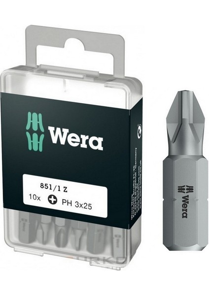 851/1 Z Yıldız Bits Uç 25MM Ph3 10 Adet 05072402001