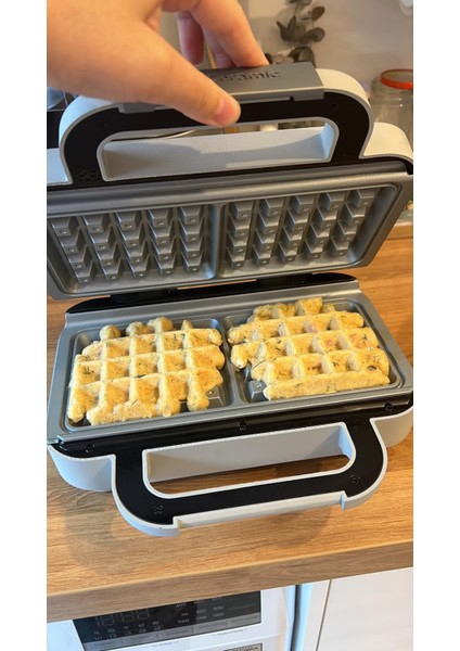 Brevılle VST072X | Duraceramic™ Kaplamalı, Çıkarılabilir Derin Plakalı Waffle Makinesi | Hızlı Isınma & Kolay Temizleme
