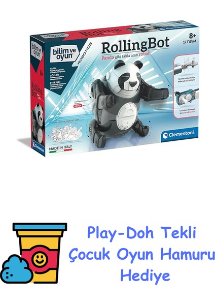 Robotik Laboratuvarı - Rollingbot Oyuncak + Play-Doh Oyun Hamuru