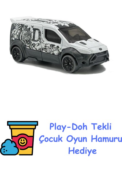 Tekli Arabalar Hot Wheels Ford Transıt Connect HKK18 + Play-Doh Oyun Hamuru