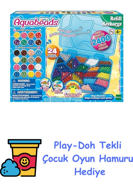 Mega Boncuk Seti + Play-Doh Oyun Hamuru