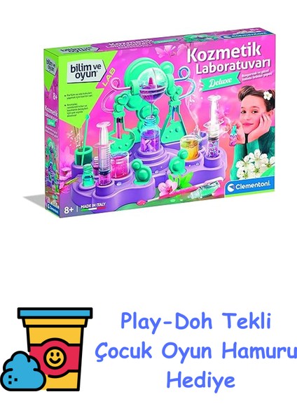 Bilim ve Oyun Kozmetik Laboratuvarı + Play-Doh Oyun Hamuru