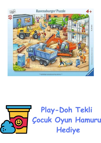 06120 - Büyük Şantiye Araçları + Play-Doh Oyun Hamuru