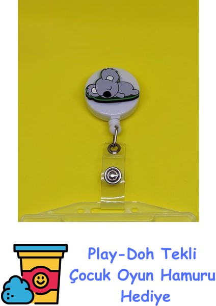 Koala Yoyo Yaka Kartlığı Yoyo Kartlık + Play-Doh Oyun Hamuru