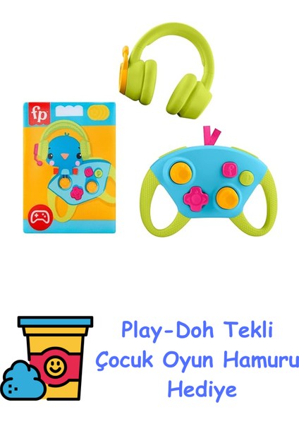 Yenidoğan Oyuncakları, 3 Ay ve Üzeri Bebekler Için Minik Oyuncu Hediye Seti, Çıngıraklı Dişlik ve Hışırtılı Oyuncak, HYR57 + Play-Doh Oyun Hamuru