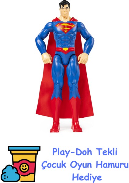 Dc Comics Dc 30 cm Figür - Superman + Play-Doh Oyun Hamuru