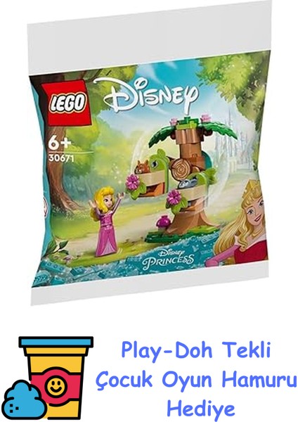 Disney 30671 Aurora's Forest Playground + Play-Doh Oyun Hamuru