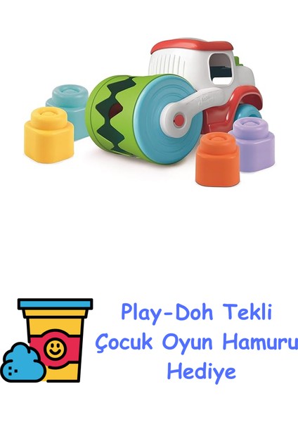 Soft Clemmy Yumuşak Blok Duyusal Silindir Kamyon + Play-Doh Oyun Hamuru