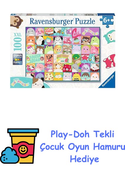 100P Puz Squishmallows + Play-Doh Oyun Hamuru