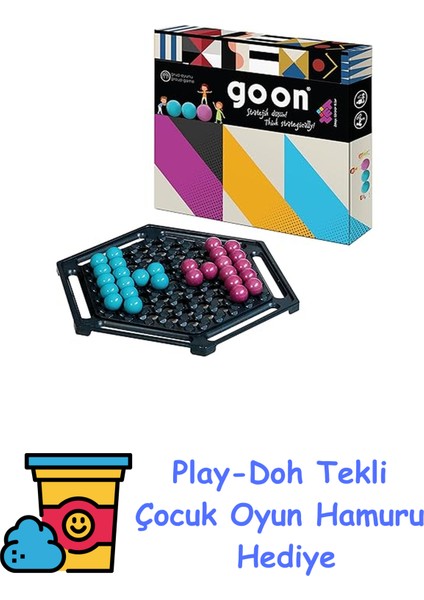 Goon Zeka ve Akıl Oyunu 6+ Yaş 2 Oyuncu + Play-Doh Oyun Hamuru