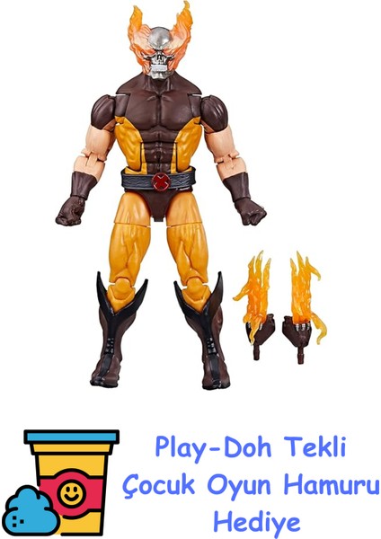 Hasbro Legends Serisi Strange Tales Wolverine Weapon Of Vengeance Aksiyon Figürü Yetişkin Koleksiyonu 15 cm Çizgi Roman Figürü + Play-Doh Oyun Hamuru