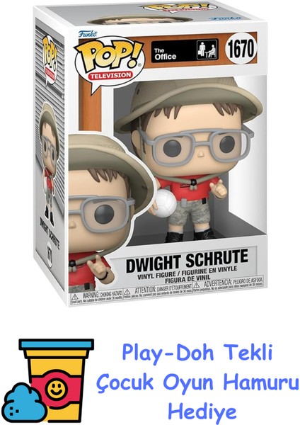 Pop Television: The Office - Dwight, Oyuncak Figür + Play-Doh Oyun Hamuru