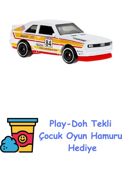 Tekli Arabalar 84 Audi Sport Quattro HKJ66 + Play-Doh Oyun Hamuru