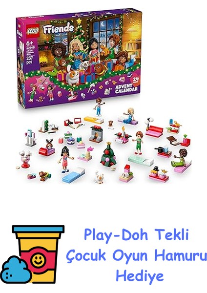 Friends 2025 Yılbaşı Takvimi 42668 – 6 Yaş ve Üzeri Kız ve Erkek Çocuklar Için Günlük Sürprizli Yaratıcı Oyuncak Yapım Seti, Eğitici ve Yaratıcı Hediye Fikri (237 + Play-Doh Oyun Hamuru