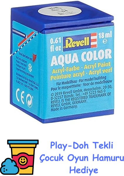 - Su Bazlı Maket Boyası Beyaz Parlak 18 ml (36104) + Play-Doh Oyun Hamuru