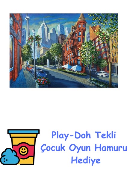 1000P Puz Kanada + Play-Doh Oyun Hamuru