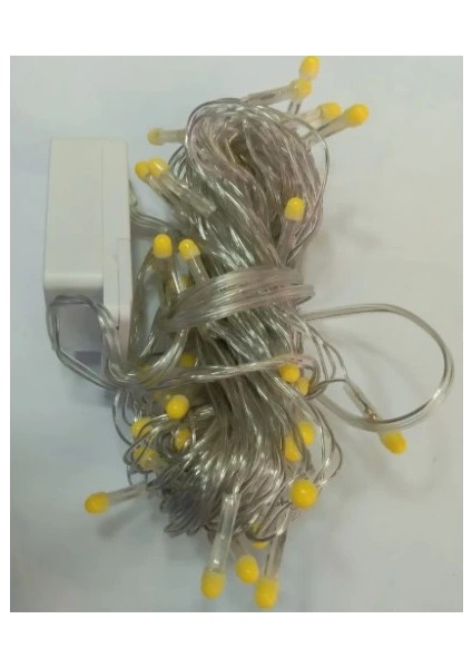 10M 100 LED Damla Uçlu LED Işık Gün Işığı Şeffaf Kablo