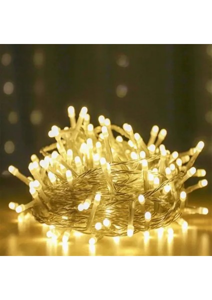 10M 100 LED Damla Uçlu LED Işık Gün Işığı Şeffaf Kablo modelleri