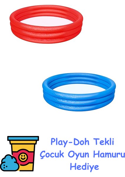 Classic Çocuk Havuzu, Çap 183 x 33 Cm, Çeşitli + Play-Doh Oyun Hamuru