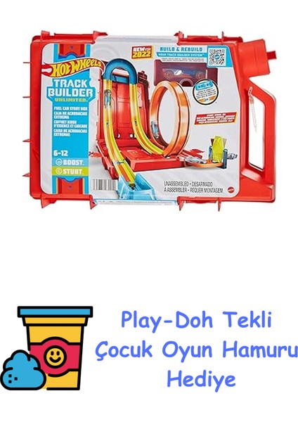 Track Builder Unlimited™ Benzin Bidonu Akrobasi Seti Hot Wheels Track Builder Unlimited™ Benzin Bidonu Akrobasi Seti, 6 Yaş ve Üzeri Çocuklar Için Hediye Hd + Play-Doh Oyun Hamuru