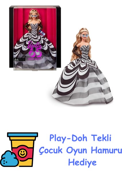 65.yıl Özel Koleksiyon Bebeği, Sarışın, Oyuncak + Play-Doh Oyun Hamuru