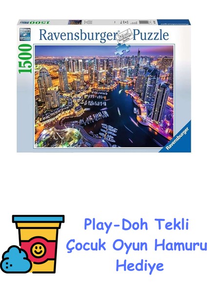 1500 Parça Puzzle Dubai (163557) + Play-Doh Oyun Hamuru