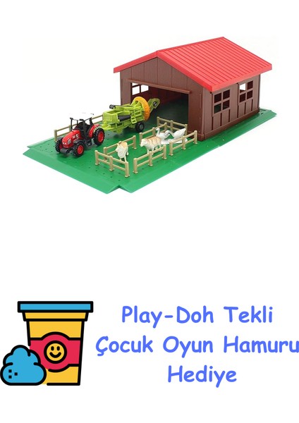 Dc.çiftlik Set Depo/çitli 1 Araçli + Play-Doh Oyun Hamuru