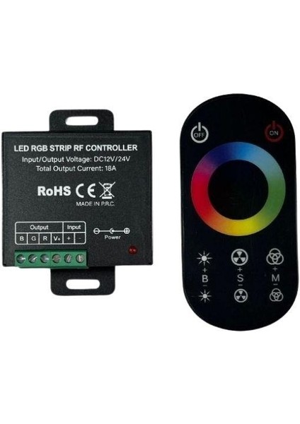 Rf Dokunmatik Kumandalı Rgb Şerit LED Set 5050 Ledli 3çipli 10METRE IP20